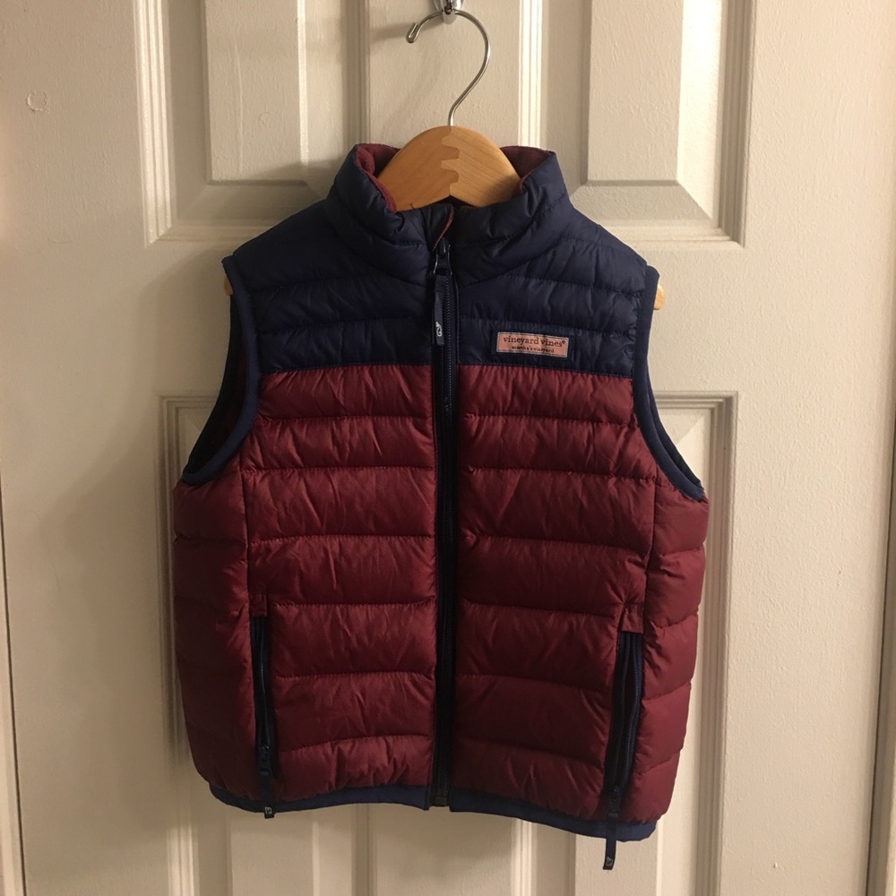 Vineyard Vines Boys Puffer Shell Jacket Size 5